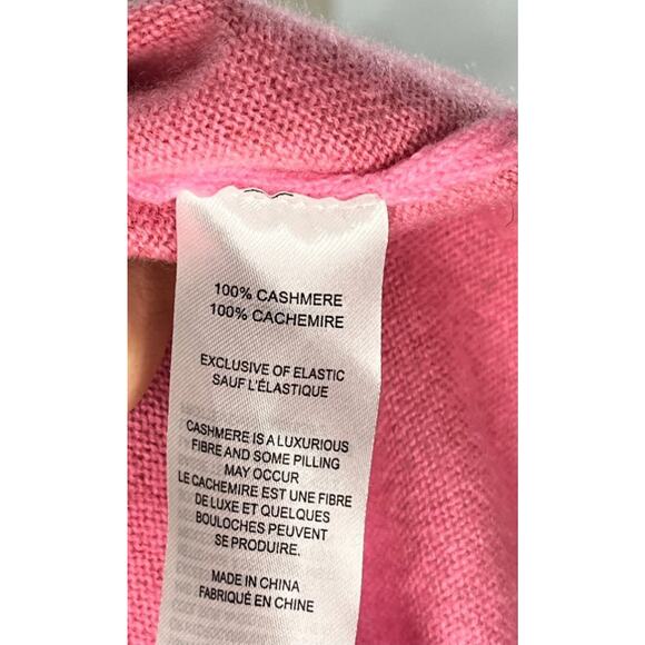 CRUSH CASHMERE Sz 1 S Pink Lollipop Hailey Gradient 100% Pullover Sweater NWT - Picture 5 of 12
